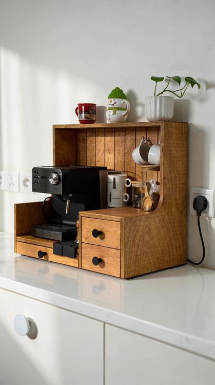 مینی کافی بار MDF آنیلای کد CB101