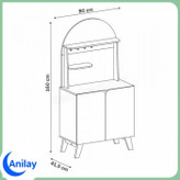 کافی بار ایستاده MDF آنیلای مدل CB305 - در دو جنس و۳ رنگ مختلف