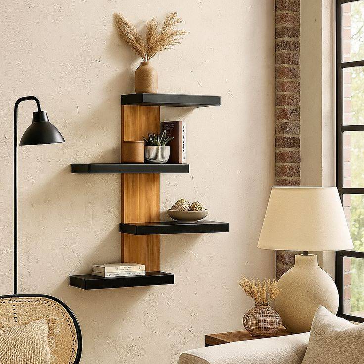 شلف دیواری MDF آنیلای مدل
