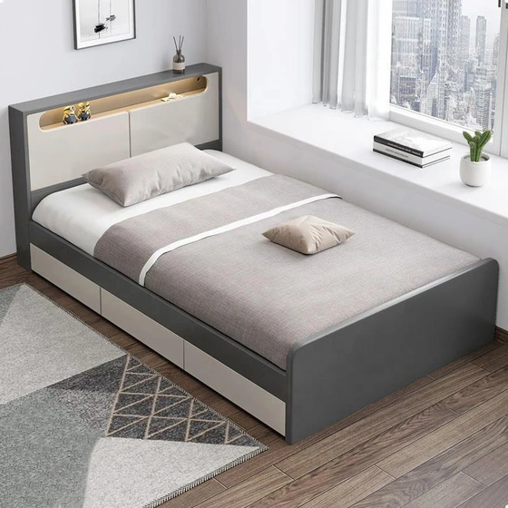 تخت تک نفره ۱۲۰×۲۰۰ MDF آنیلای مدل T103