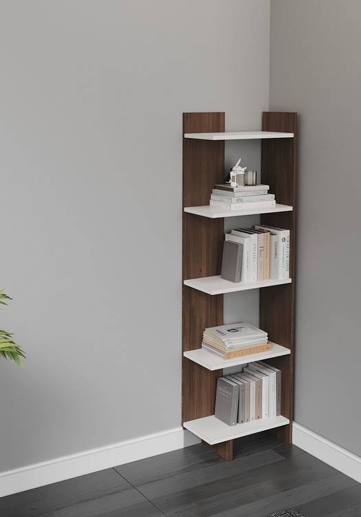 کتابخانه کنج ایستاده MDF آنیلای مدل L10۵